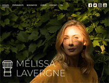 Tablet Screenshot of melissalavergne.com